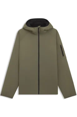 Wasserabweisende Jacke mit verstellbarem Saum
