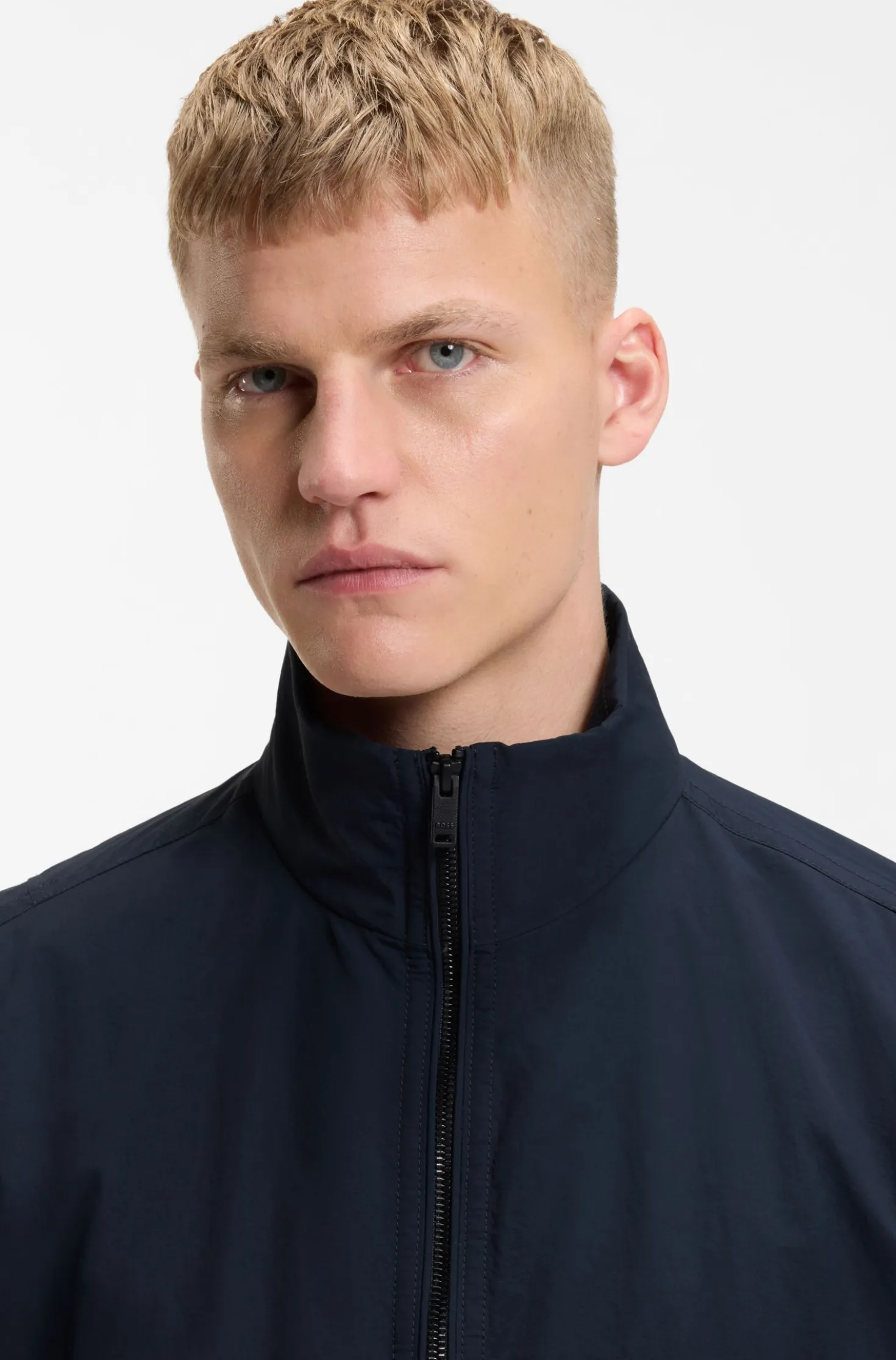 Wasserabweisender Blouson aus Knitter-Gewebe