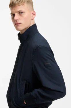 Wasserabweisender Blouson aus Knitter-Gewebe