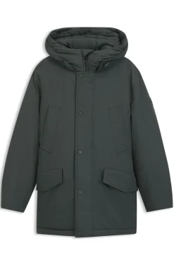 Wasserabweisender Parka mit Logo-Badge