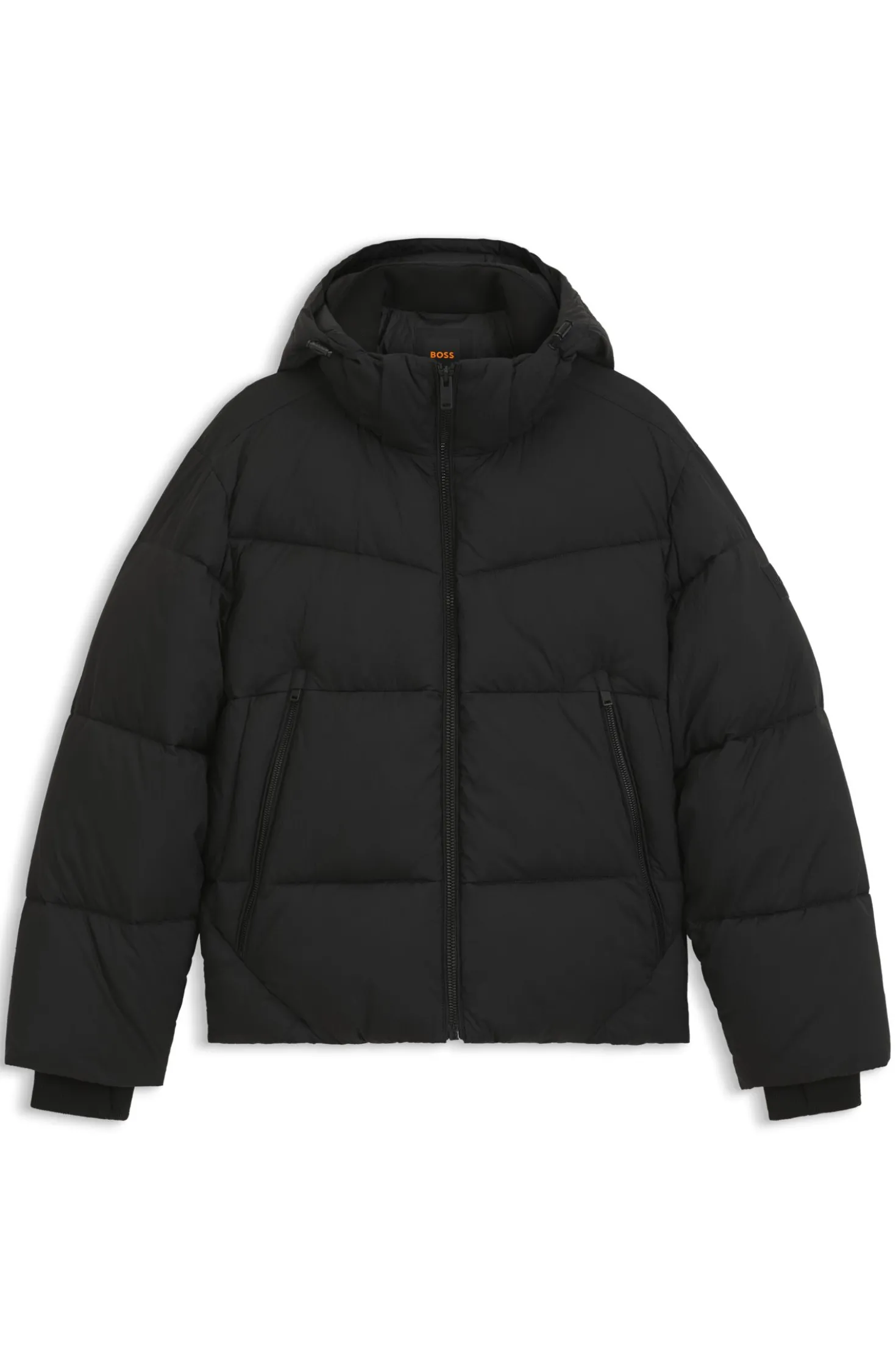 Wasserabweisende Steppjacke mit abnehmbarer Kapuze