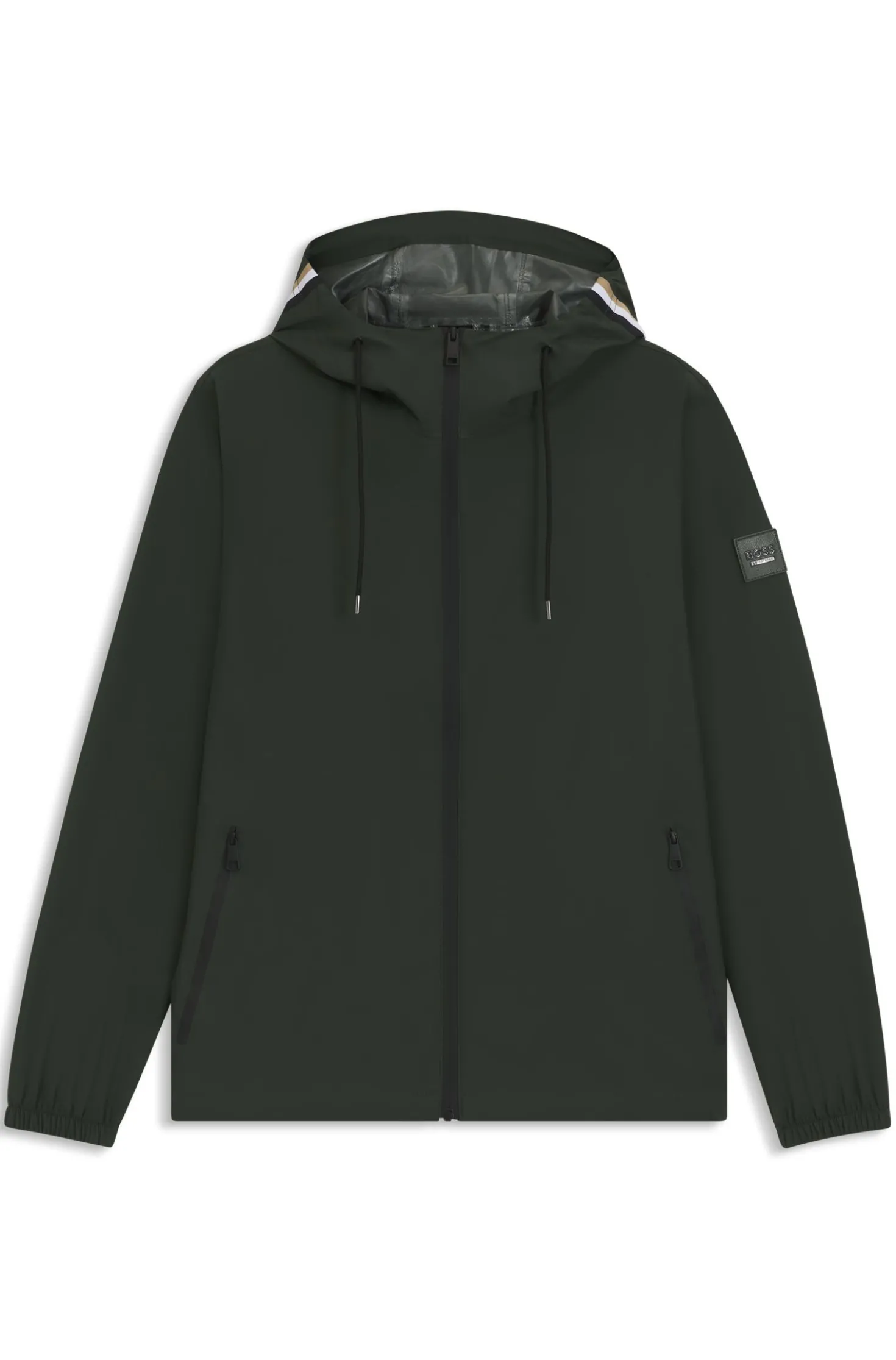 Wasserdichte Reitsport-Jacke mit verstellbarer Kapuze