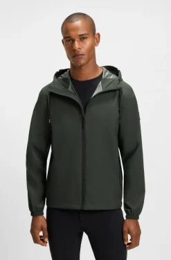 Wasserdichte Reitsport-Jacke mit verstellbarer Kapuze