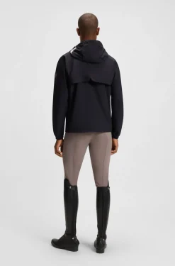 Wasserdichte Reitsport-Jacke mit verstellbarer Kapuze