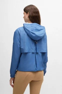 Wasserdichte Reitsport-Regenjacke mit Double-B-Monogrammen