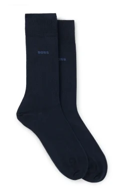 Zweierpack Business-Socken aus softer, kompakter Baumwolle