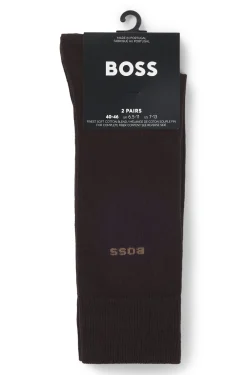 Zweierpack Business-Socken aus softer, kompakter Baumwolle