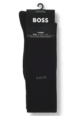 Zweierpack Business-Socken aus softer, kompakter Baumwolle