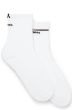 Zweierpack kurze Socken mit Logo-Details