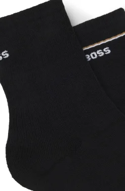 Zweierpack kurze Socken mit Logo-Details