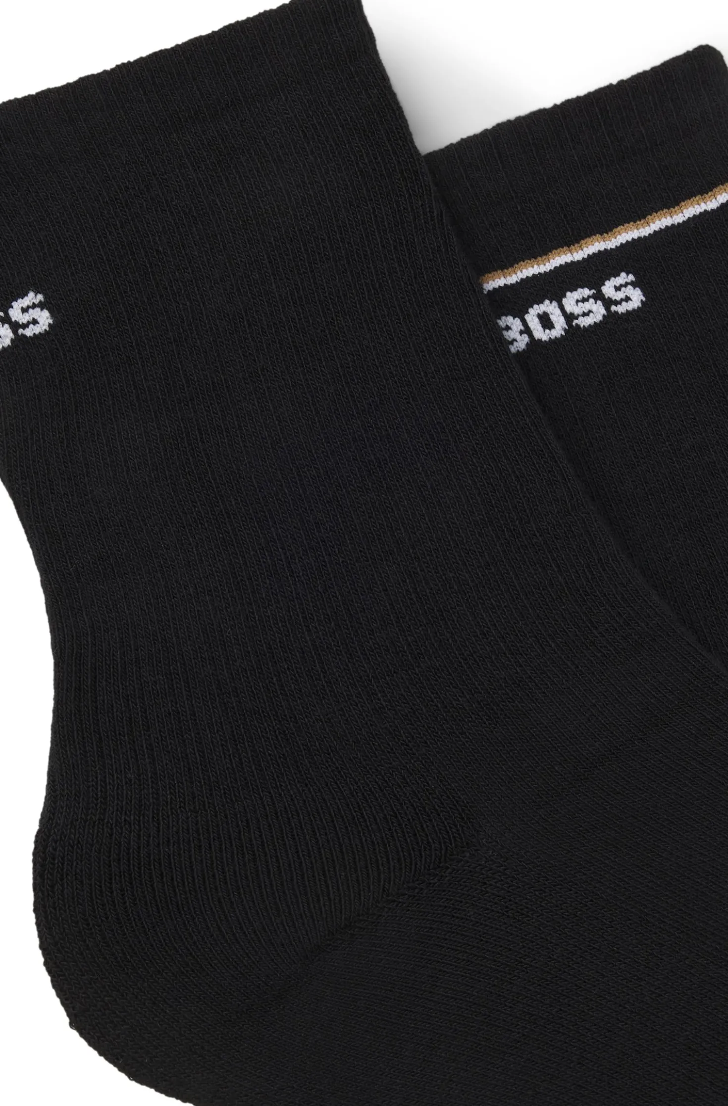 Zweierpack kurze Socken mit Logo-Details