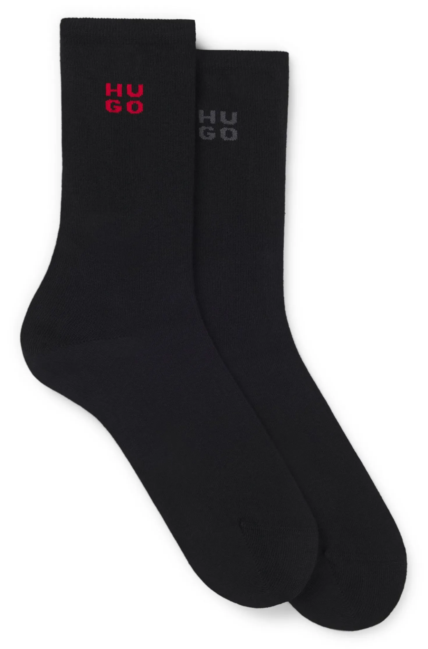 Zweierpack kurze Socken mit Stack-Logos