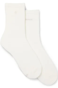 Zweierpack mittelhohe Socken mit Logo-Details