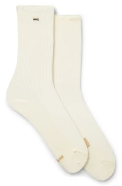 Zweierpack mittelhohe Socken mit Logo-Details