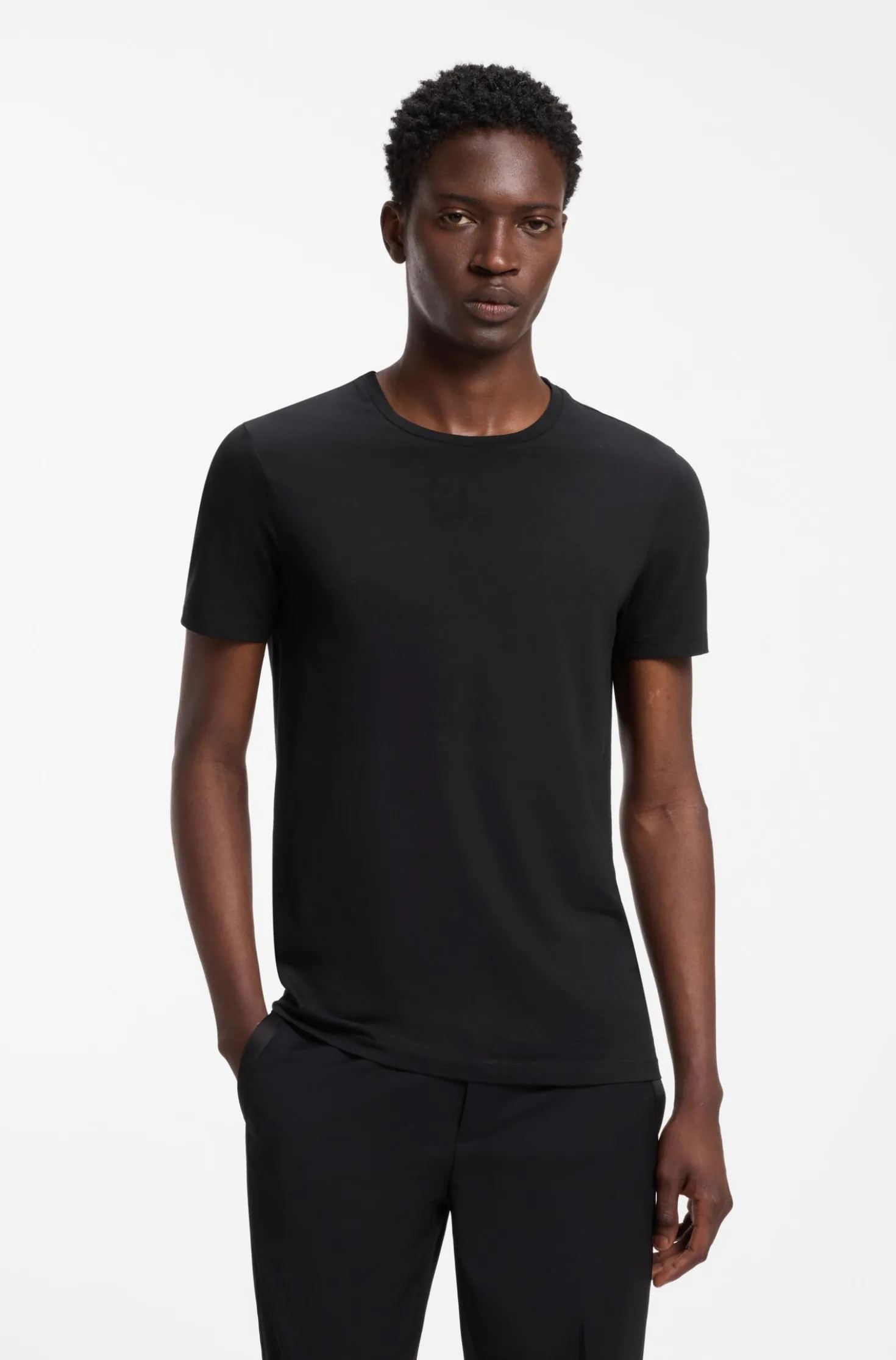 Zweierpack Slim-Fit T-Shirts aus Stretch-Baumwolle