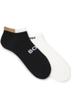 Zweierpack Sneakers-Socken aus softem Bambus-Mix