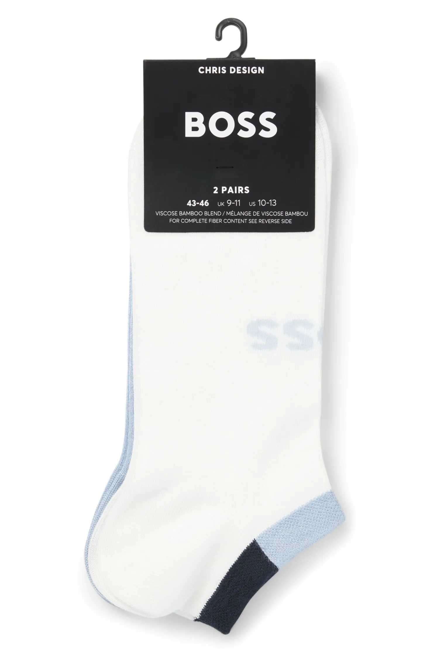 Zweierpack Sneakers-Socken aus softem Bambus-Mix