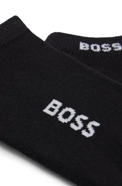 Zweierpack Sneakers-Socken aus Baumwoll-Mix mit Logo
