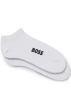 Zweierpack Sneakers-Socken aus Baumwoll-Mix mit Logo