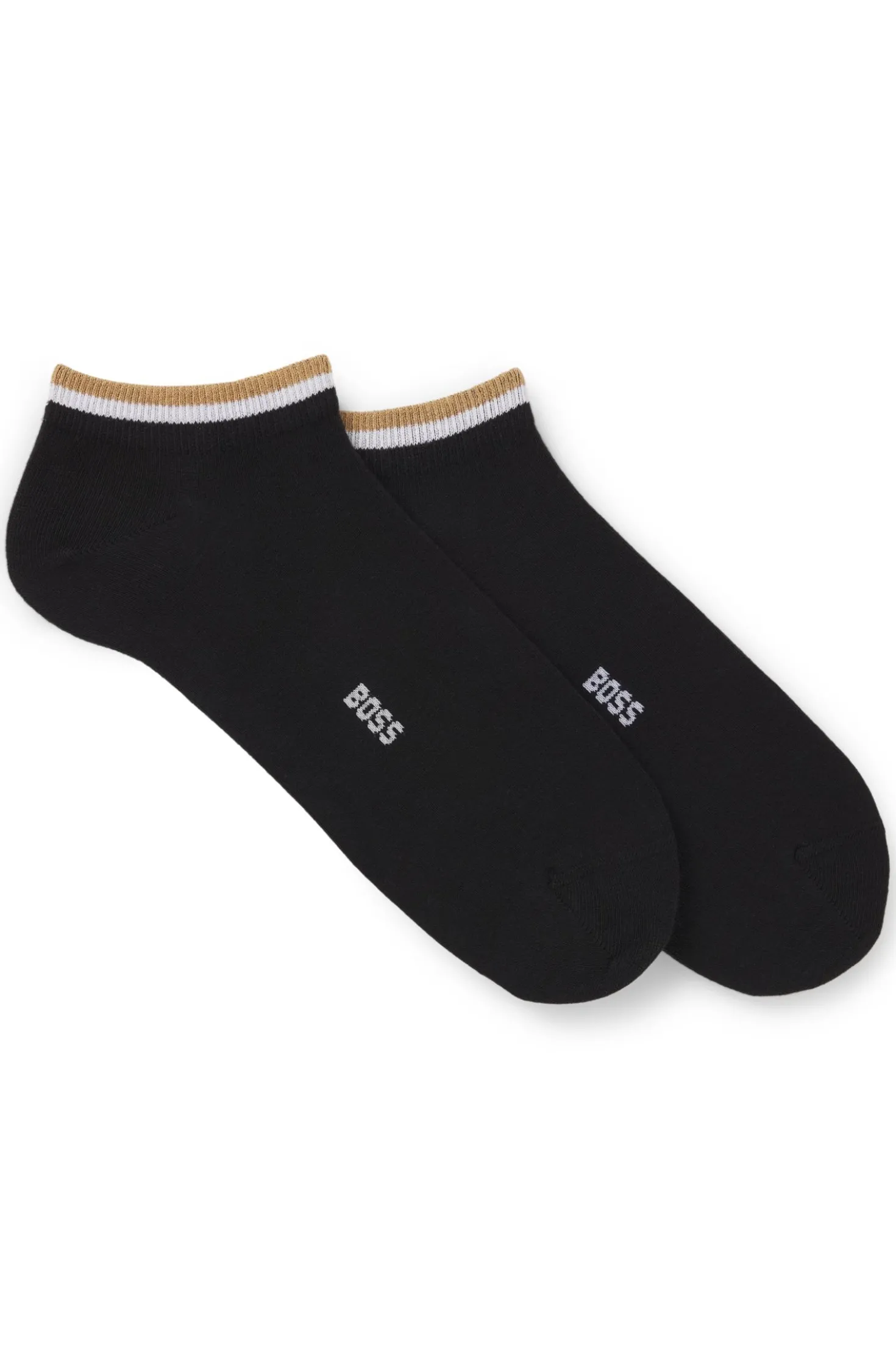 Zweierpack Sneakers-Socken mit Signature-Streifen an den Bündchen