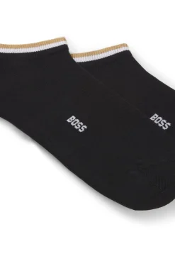 Zweierpack Sneakers-Socken mit Signature-Streifen an den Bündchen