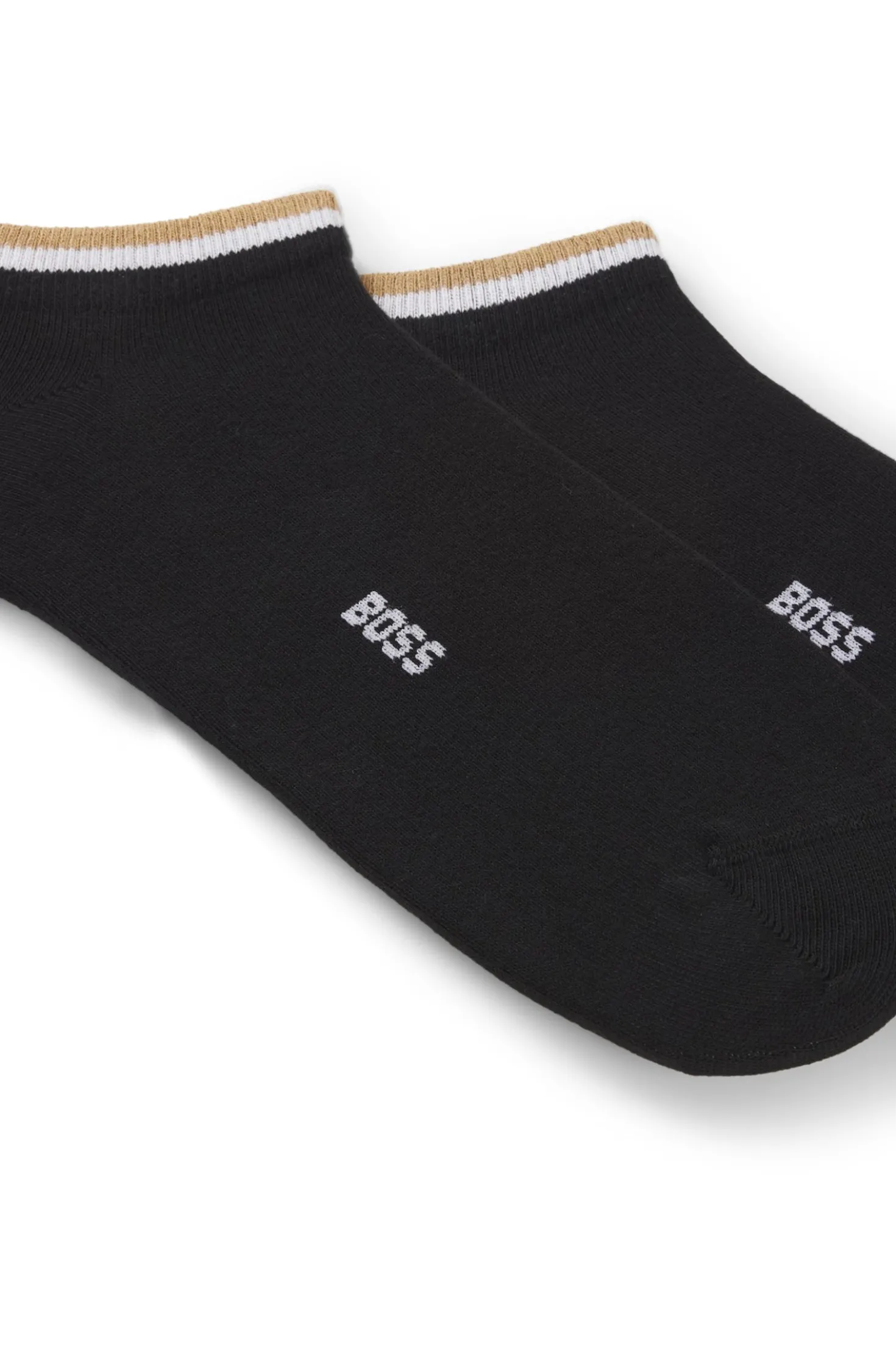 Zweierpack Sneakers-Socken mit Signature-Streifen an den Bündchen
