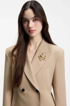 Zweireihiger Regular-Fit Blazer mit Sanduhr-Silhouette