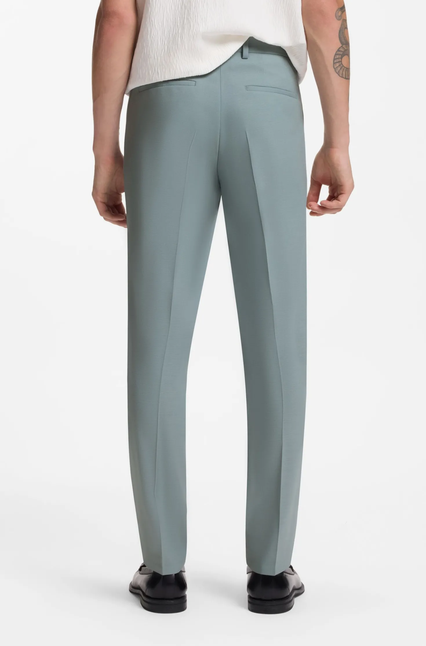 Zweiteiliger Extra Slim-Fit Anzug aus Stretch-Gewebe