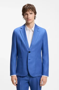 Zweiteiliger Extra Slim-Fit Anzug aus Leinen-Twill