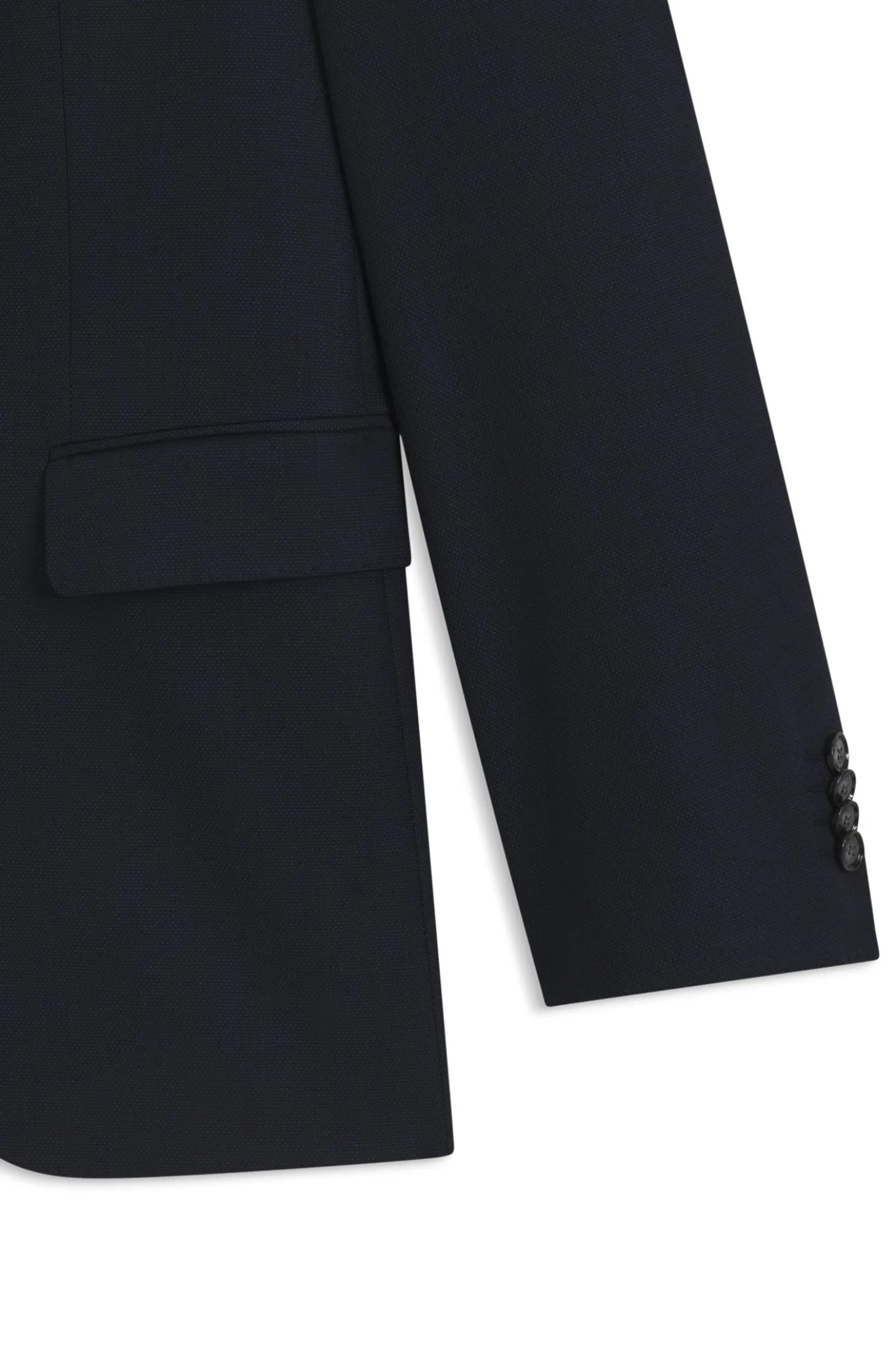 Zweiteiliger Regular-Fit Anzug aus Stretch-Gewebe
