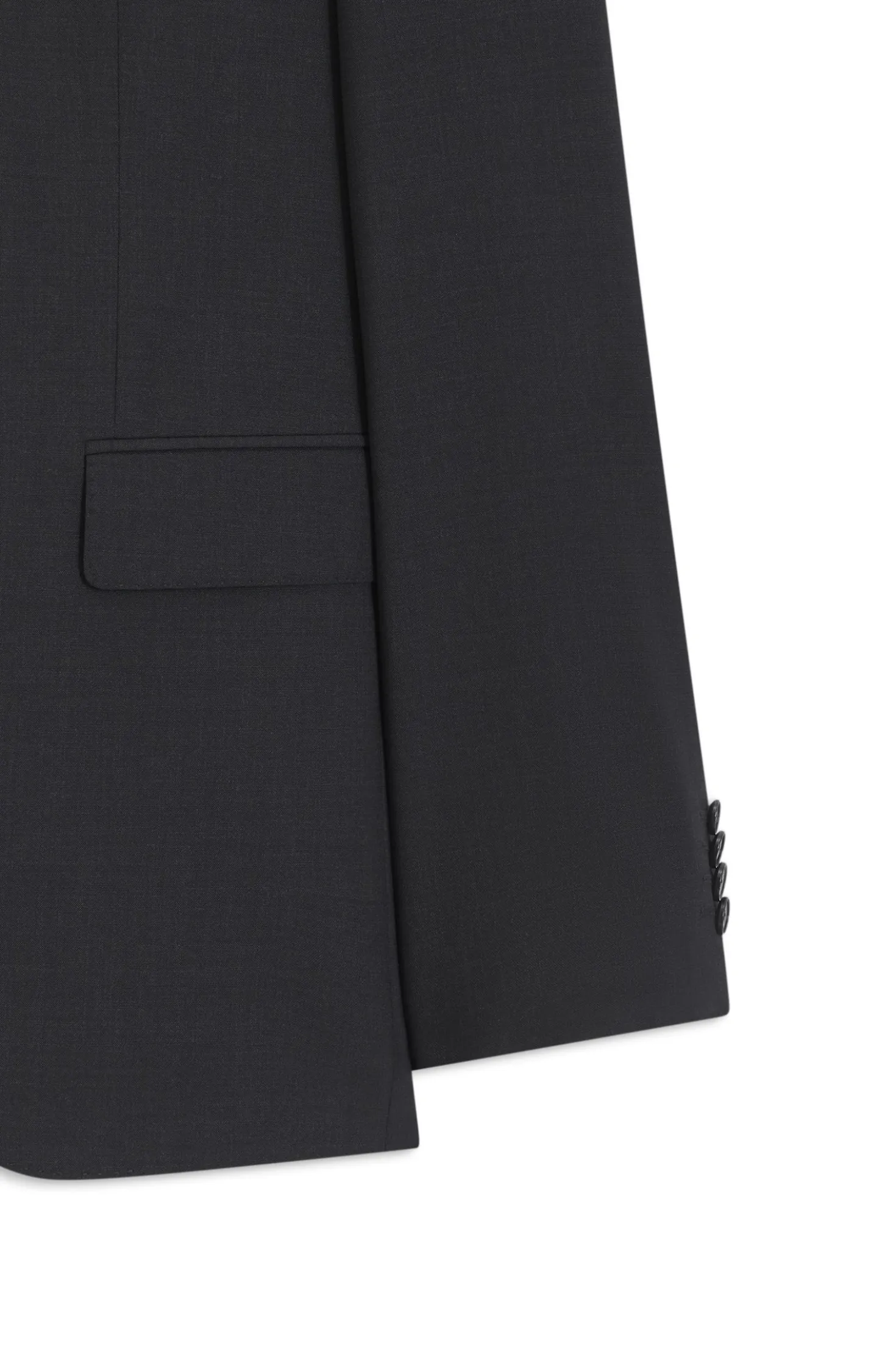 Zweiteiliger Regular-Fit Anzug aus Stretch-Wolle