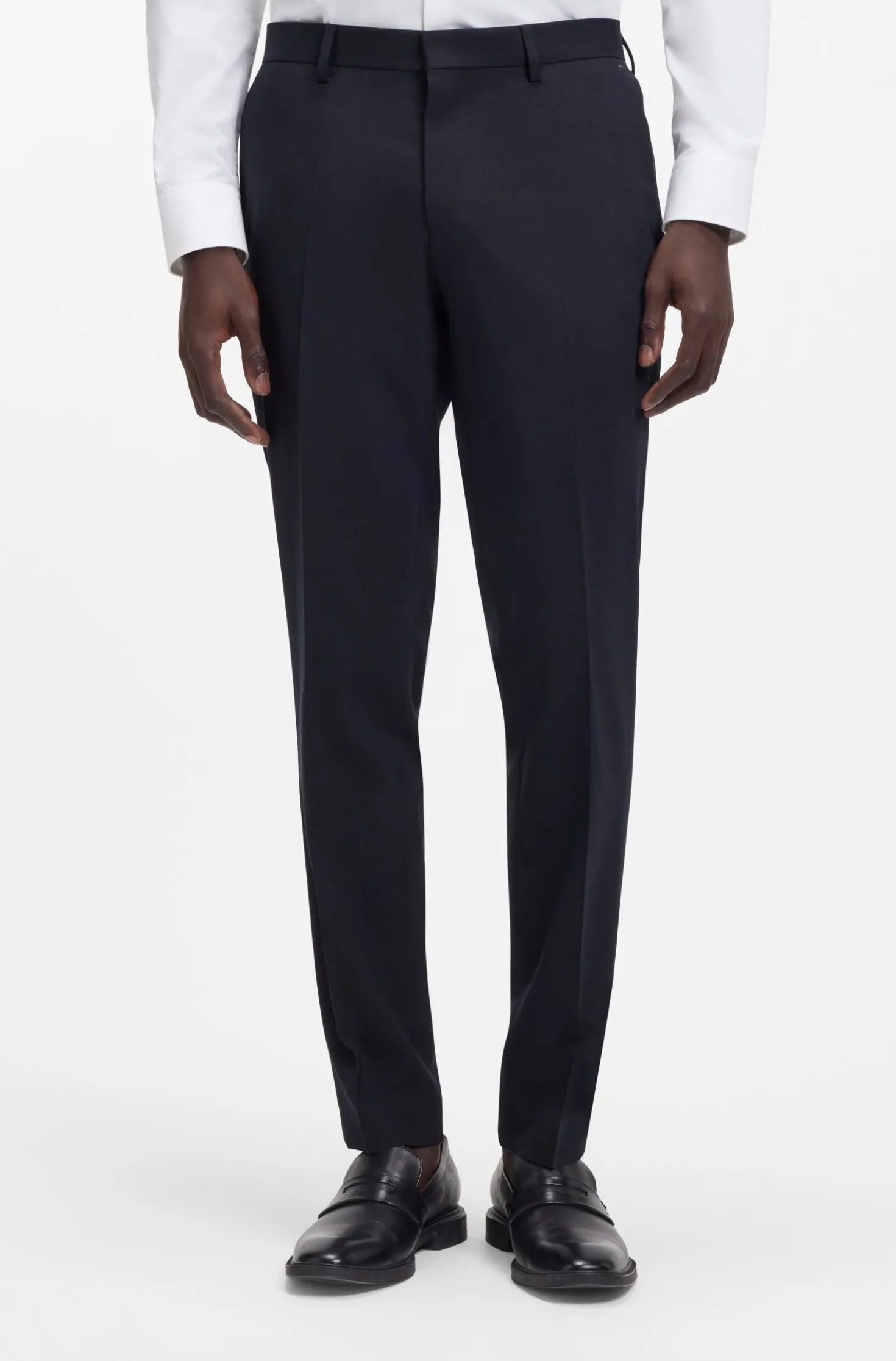Zweiteiliger Slim-Fit Anzug aus Stretch-Gewebe
