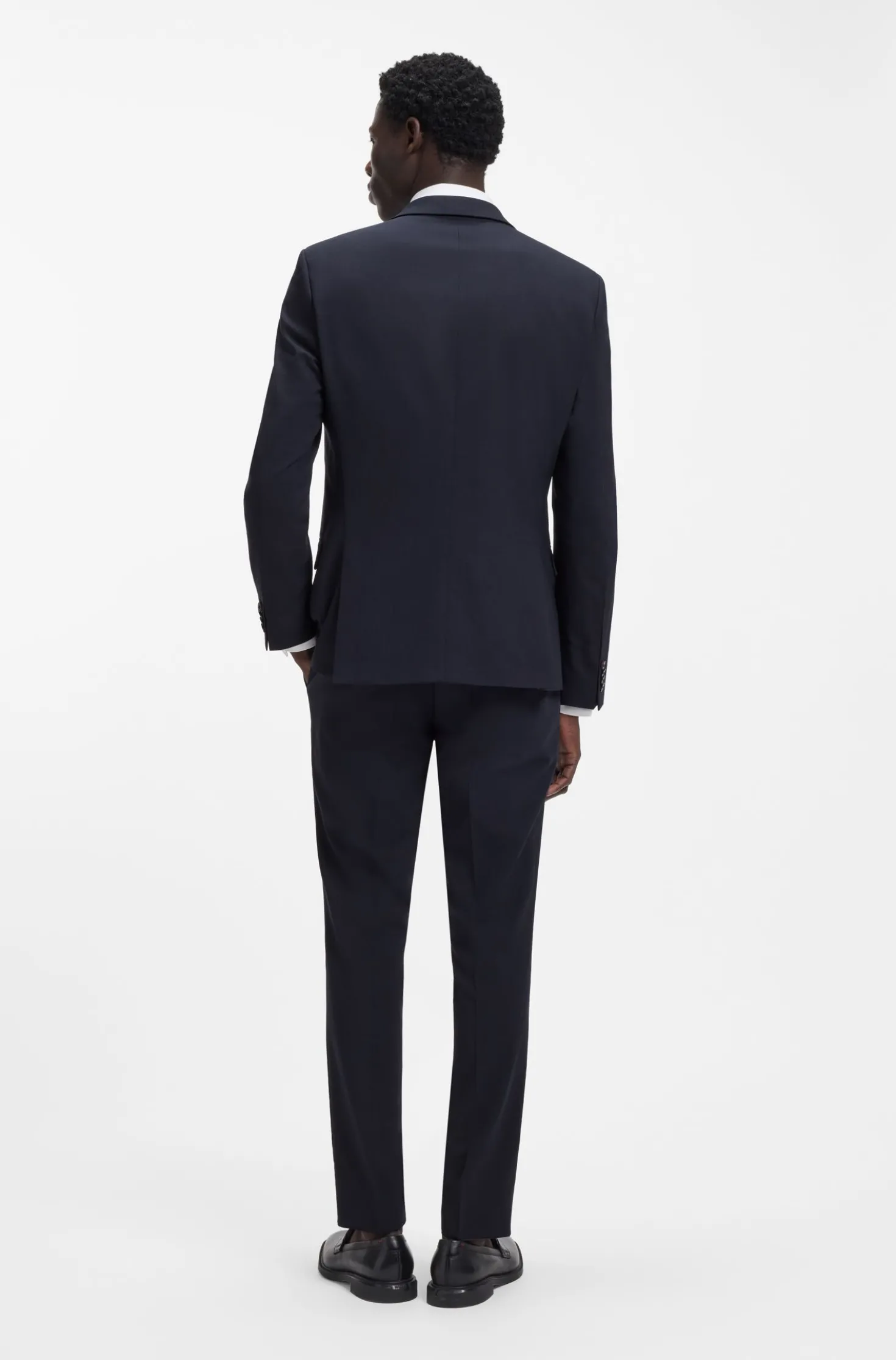 Zweiteiliger Slim-Fit Anzug aus Stretch-Gewebe