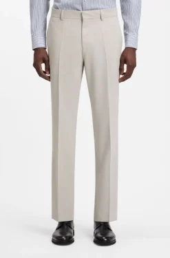Zweiteiliger Slim-Fit Anzug aus waschbarem Stretch-Gewebe