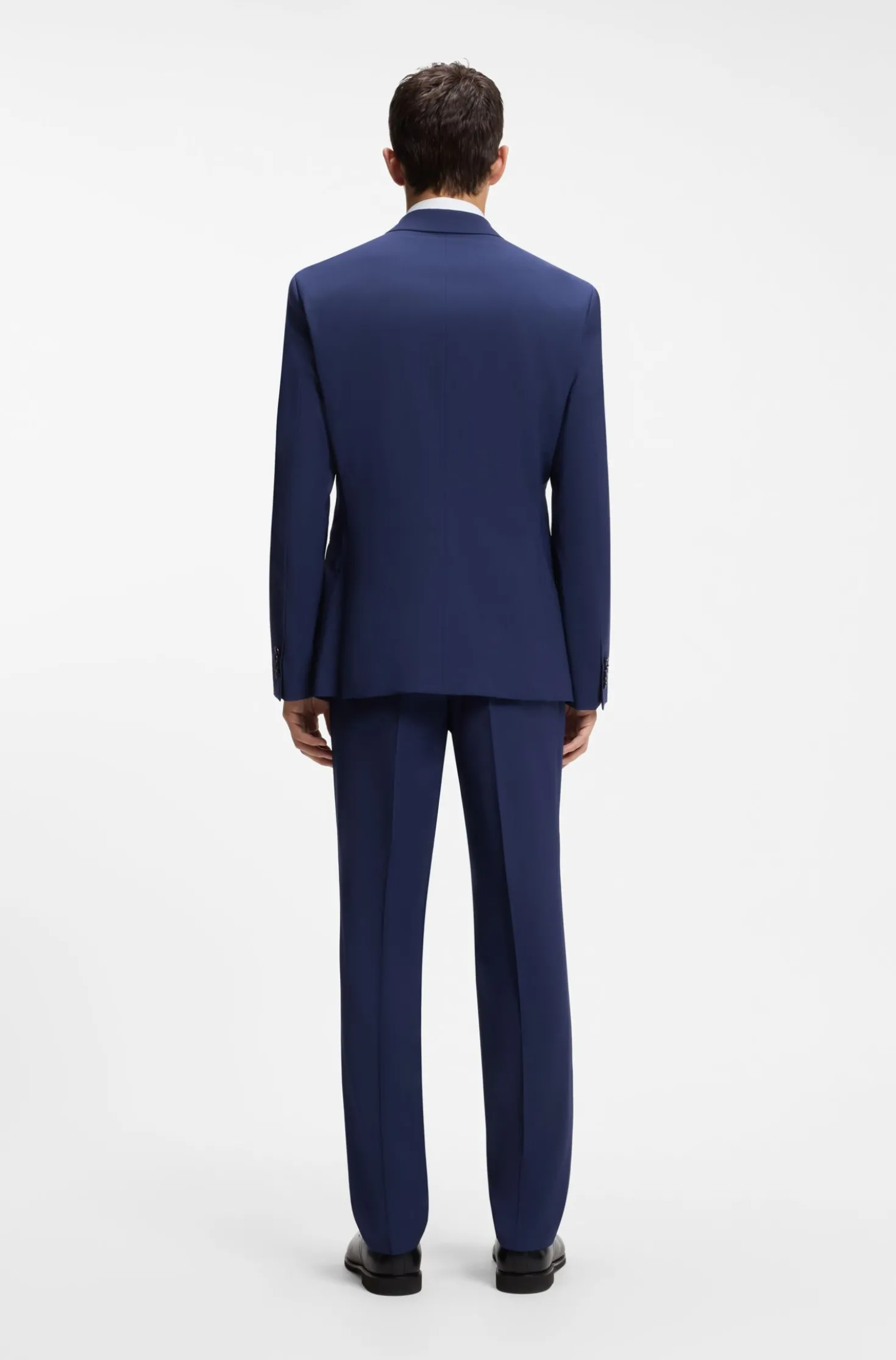 Zweiteiliger Slim-Fit Anzug aus Woll-Mix
