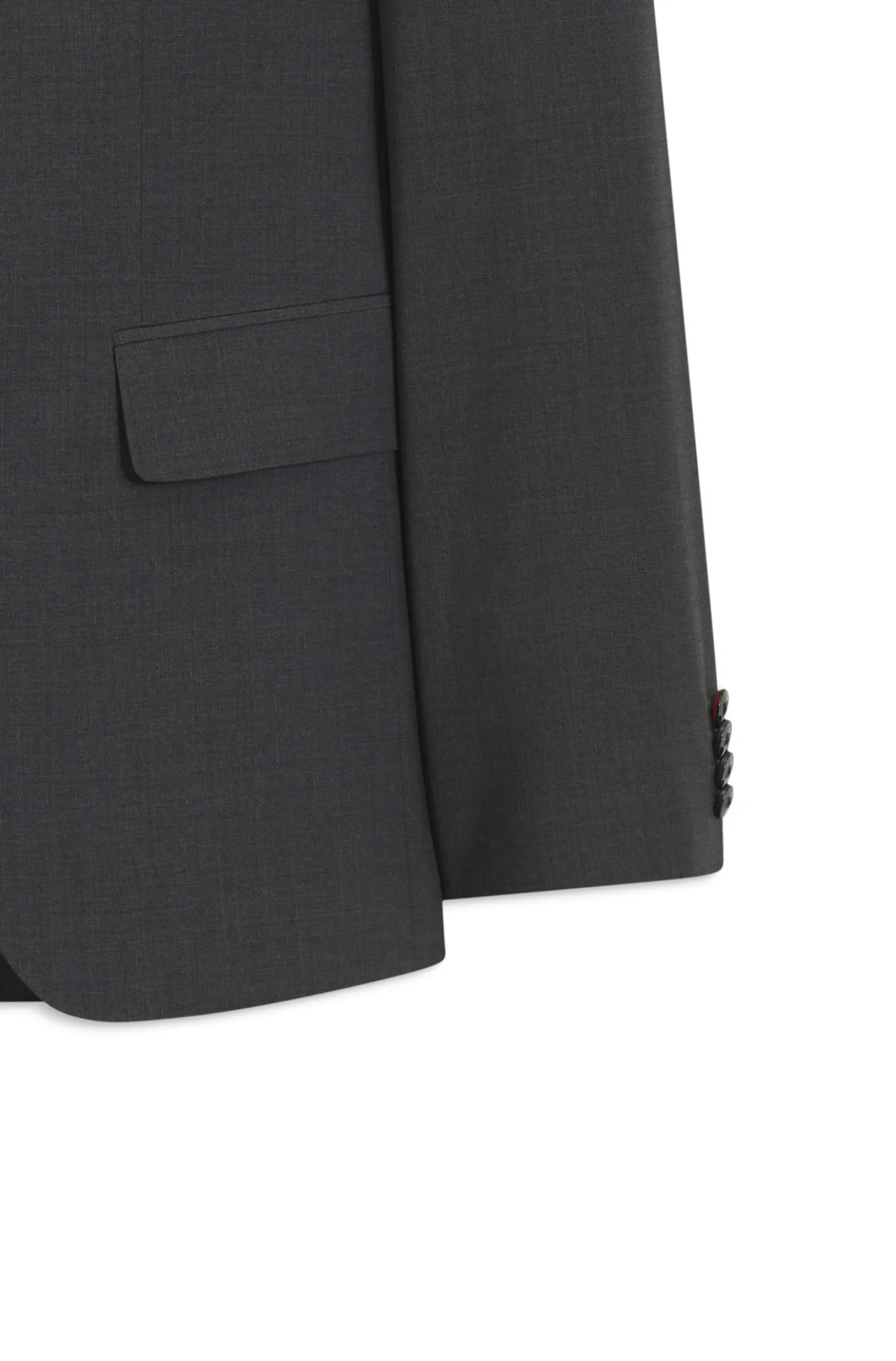 Zweiteiliger Slim-Fit Anzug aus Woll-Mix