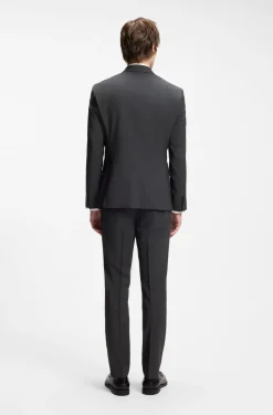 Zweiteiliger Slim-Fit Anzug aus Woll-Mix