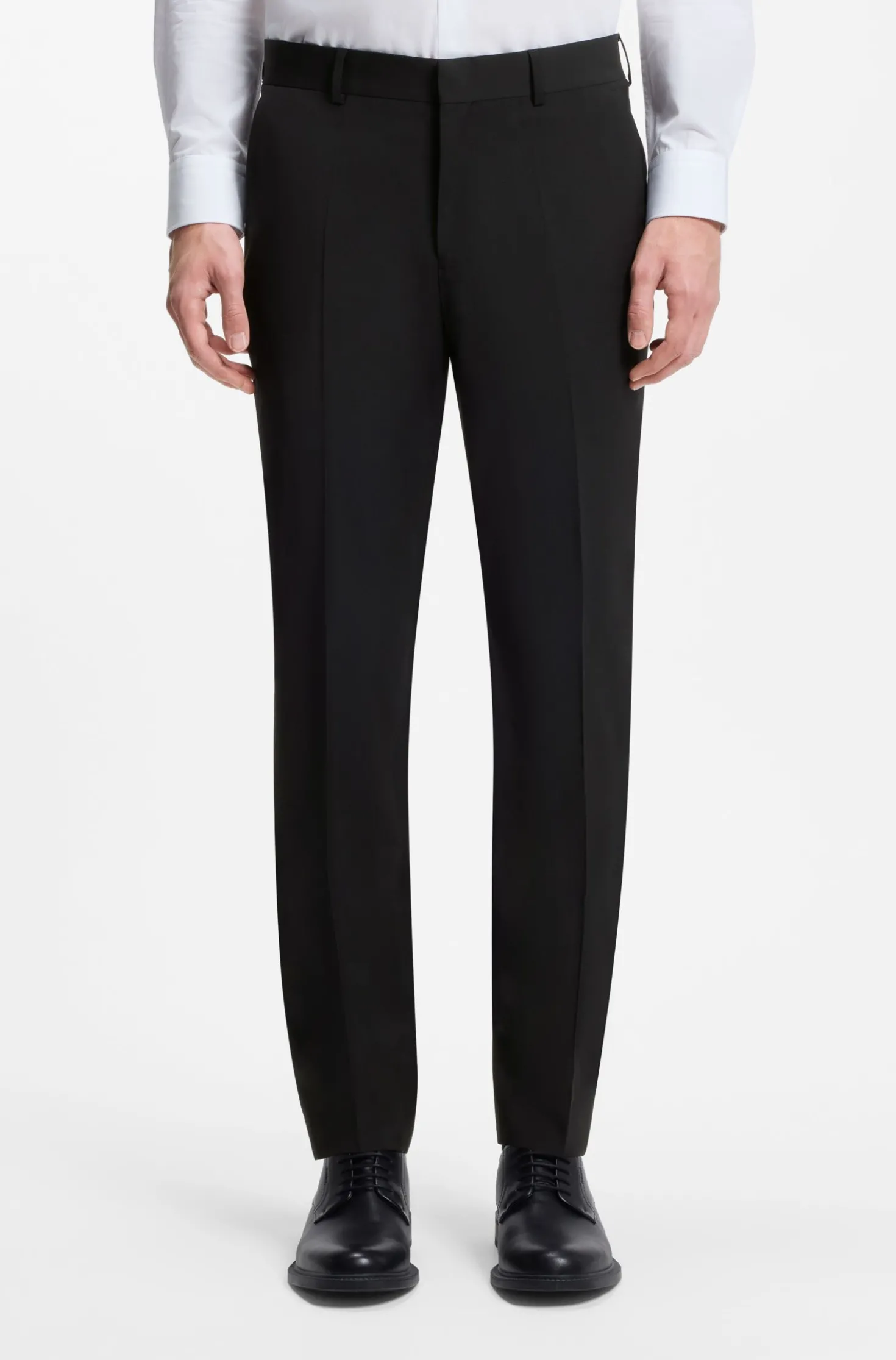 Zweiteiliger Slim-Fit Anzug aus Woll-Mix