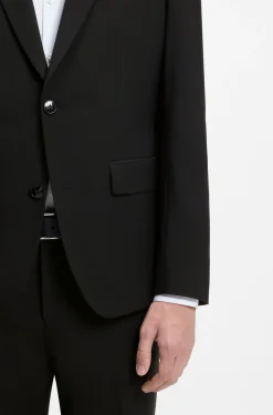 Zweiteiliger Slim-Fit Anzug aus Woll-Mix